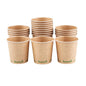 Sustain 4 oz Kraft Paper Coffee Cup - PLA Lining, Compostable, Single Wall - 2 1/2" x 2 1/2" x 2 1/4" - 50 count box
