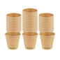Sustain 8 oz Kraft Paper Coffee Cup - PLA Lining, Compostable, Single Wall - 3 1/2" x 3 1/2" x 3 1/4" - 1000 count box