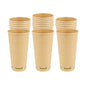 Sustain 20 oz Kraft Paper Coffee Cup - PLA Lining, Compostable, Single Wall - 3 1/2" x 3 1/2" x 6 1/4" - 1000 count box