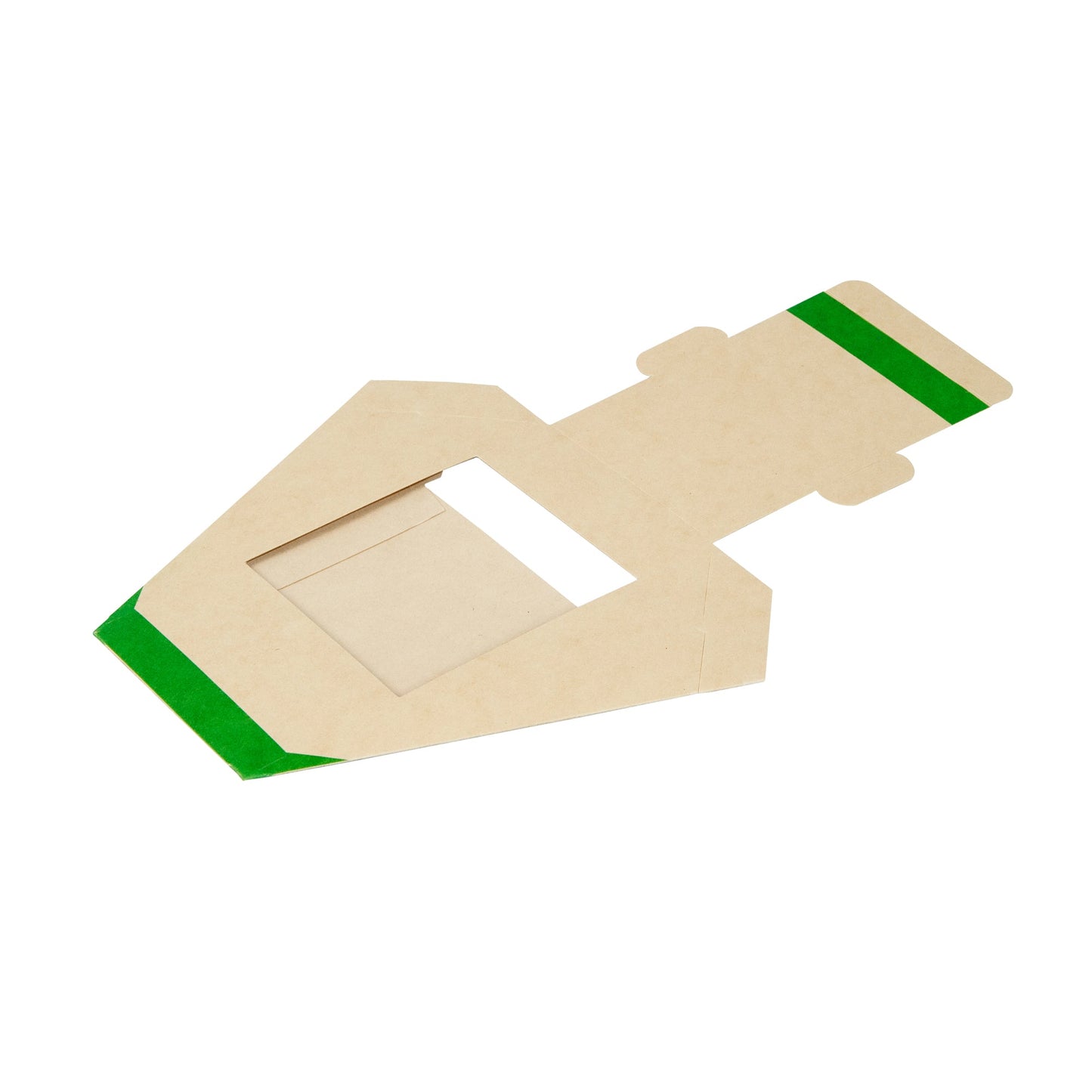 Sustain Bamboo Paper Large Sandwich Box - with PLA Lining and Window, Compostable - 4 3/4" x 4 3/4" x 3 1/4" - 200 count box