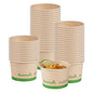 Sustain 4 oz Round Bamboo Paper To Go Cup - with PLA Lining, Compostable - 3" x 3" x 2 1/2" - 200 count box
