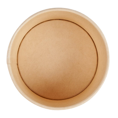 Sustain 8 oz Round Bamboo Paper To Go Cup - with PLA Lining, Compostable - 3 3/4" x 3 3/4" x 2 1/4" - 50 count box