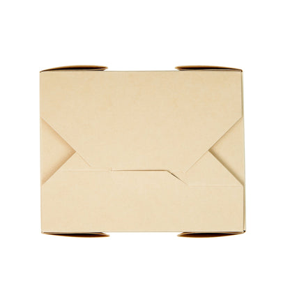 Sustain 30 oz Rectangle Bamboo Paper #1 Bio Box Take Out Container - with PLA Lining, Compostable - 5" x 4" x 2 1/2" - 200 count box