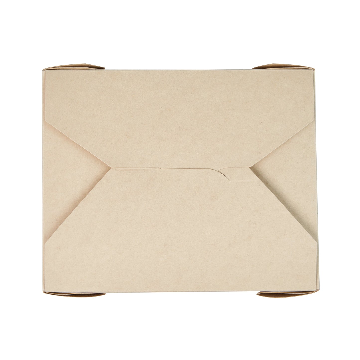 Sustain 45 oz Rectangle Bamboo Paper #8 Bio Box Take Out Container - with PLA Lining, Compostable - 6 3/4" x 5 1/2" x 2 1/2" - 200 count box