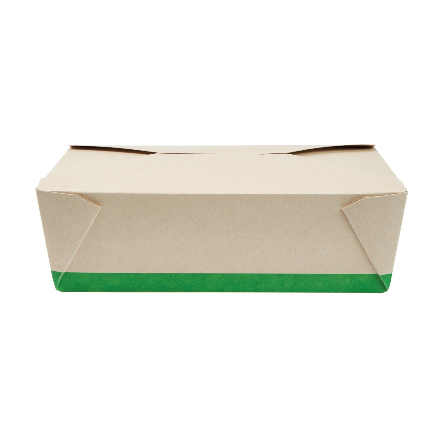Sustain 71 oz Rectangle Bamboo Paper #3 Bio Box Take Out Container - with PLA Lining, Compostable - 8 1/2" x 6 1/4" x 2 1/2" - 200 count box