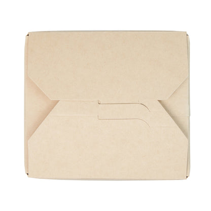 Sustain 26 oz Round Bamboo Paper Noodle Take Out Container - with PLA Lining, Compostable - 4" x 3 1/2" x 3 3/4" - 200 count box