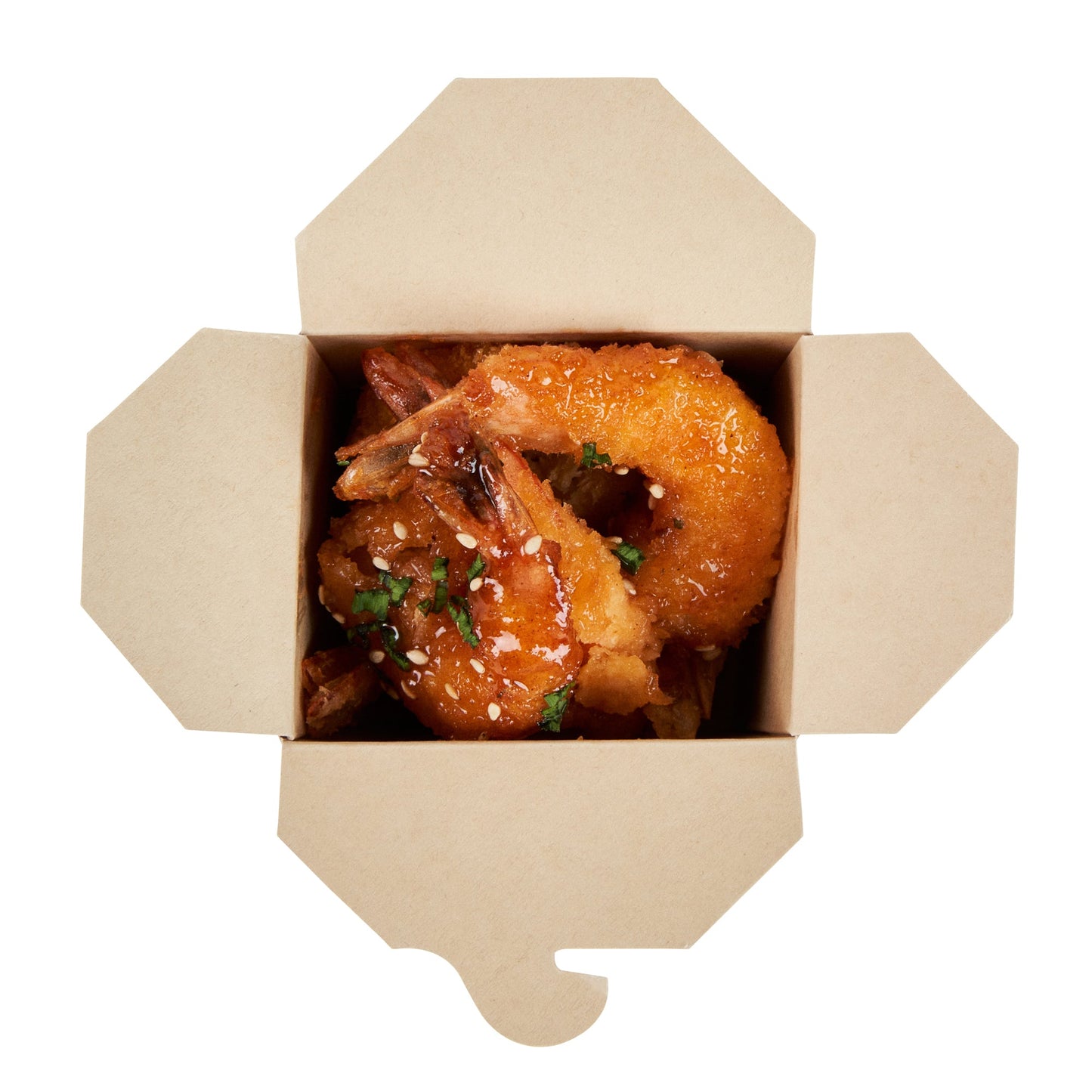 Sustain 8 oz Square Bamboo Paper Noodle Take Out Container - with PLA Lining, Compostable - 2 3/4" x 2 1/4" x 2 1/2" - 200 count box