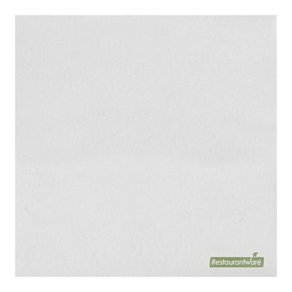 Luxenap Square White Paper Linen-Feel Cocktail Napkin - Air Laid - 9 1/2" x 9 1/2" - 1600 count box