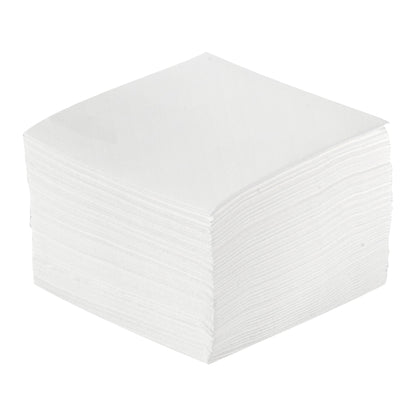 Luxenap Square White Paper Linen-Feel Cocktail Napkin - Air Laid - 9 1/2" x 9 1/2" - 1600 count box
