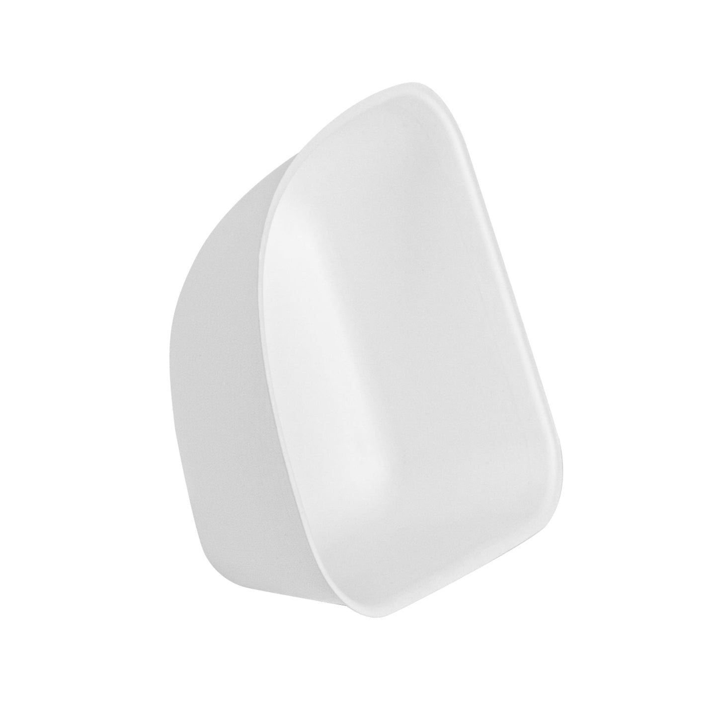 Pulp Safe Modular No PFAS Added 17 oz White Sugarcane / Bagasse Bowl - Home Compostable - 5 1/4" x 5 1/4" x 2 1/4" - 25 count box