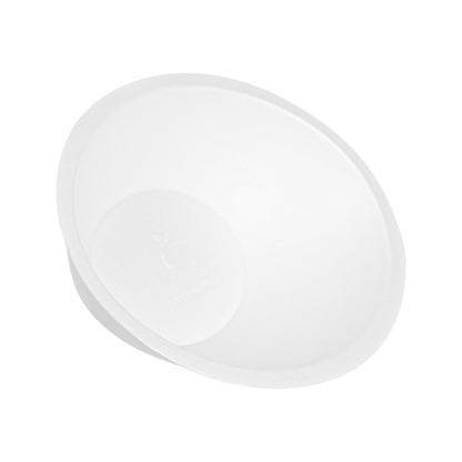 Pulp Safe No PFAS Added 16 oz Oval White Sugarcane / Bagasse Bowl - Home Compostable - 8 3/4" x 6 3/4" x 2 1/4" - 25 count box