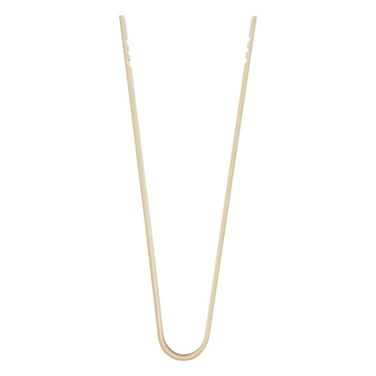 Bambuddha Natural Bamboo Large Tongs - 6" x 1" - 100 count box