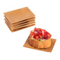 Bambuddha Rectangle Natural Bamboo Dish - 3" x 2 1/4" x 1/2" - 100 count box