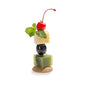 Pixy Natural Bamboo Pick / Pedestal - Reversible - 1 1/2" x 4" x 1 1/2" - 100 count box