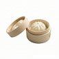 Bambuddha 2 oz Round Natural Bamboo Mini Steamer - 3 1/4" x 3 1/4" x 2" - 100 count box