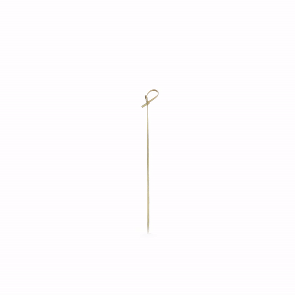 Pixy Natural Bamboo Knotted Skewer - 6" x 1/2" - 1000 count box