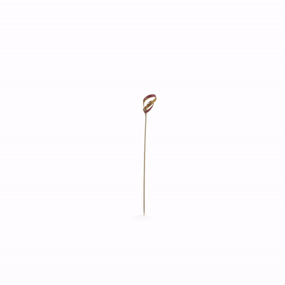 Pixy Brown Bamboo Knotted Pick - 4" x 1/2" - 1000 count box