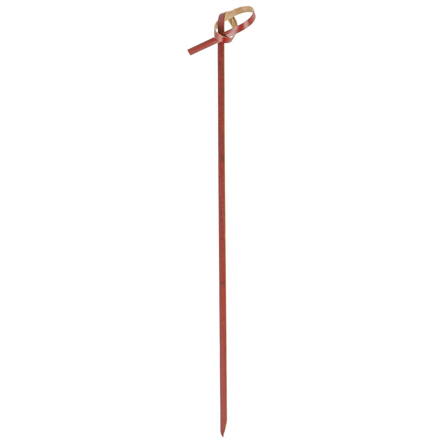 Pixy Brown Bamboo Knotted Skewer - 6" x 1/2" - 1000 count box