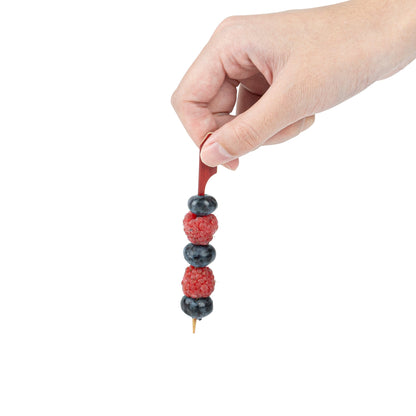 Pixy Red Bamboo Paddle Pick - 4" - 1000 count box