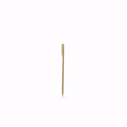 Pixy Red Bamboo Paddle Pick - 4" - 1000 count box