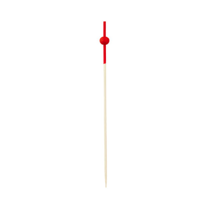 Pixy Red Bamboo Mini Ball Pick - 4 1/2" - 1000 count box