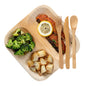 Bambuddha Natural Bamboo Cutlery Set - 8" x 1 1/2" x 1 1/4" - 100 count box