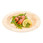 Bambuddha Round Natural Bamboo Plate - 9" x 9" x 1/2" - 50 count box