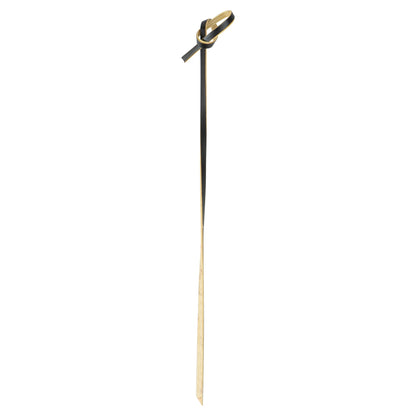 Pixy Black Bamboo Twisted Knot Skewer - 6" x 1/2" - 1000 count box