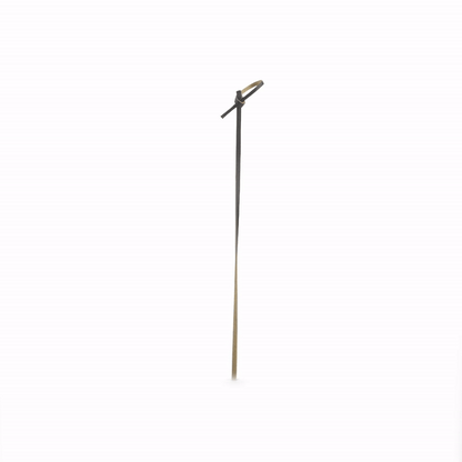 Pixy Black Bamboo Twisted Knot Skewer - 6" x 1/2" - 1000 count box