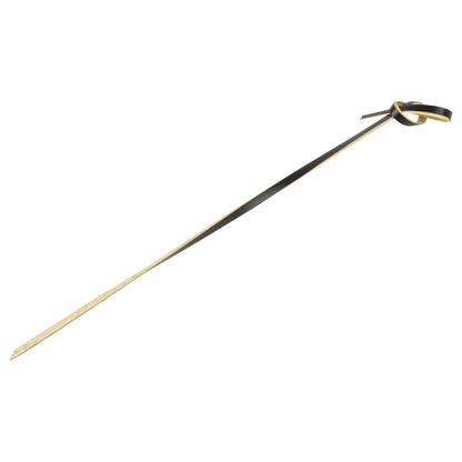 Pixy Black Bamboo Twisted Knot Skewer - 6" x 1/2" - 1000 count box