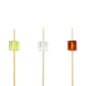 Pixy Assorted Bamboo Acrylic Block Pick - 3 1/2" x 1/2" x 1/2" - 1000 count box
