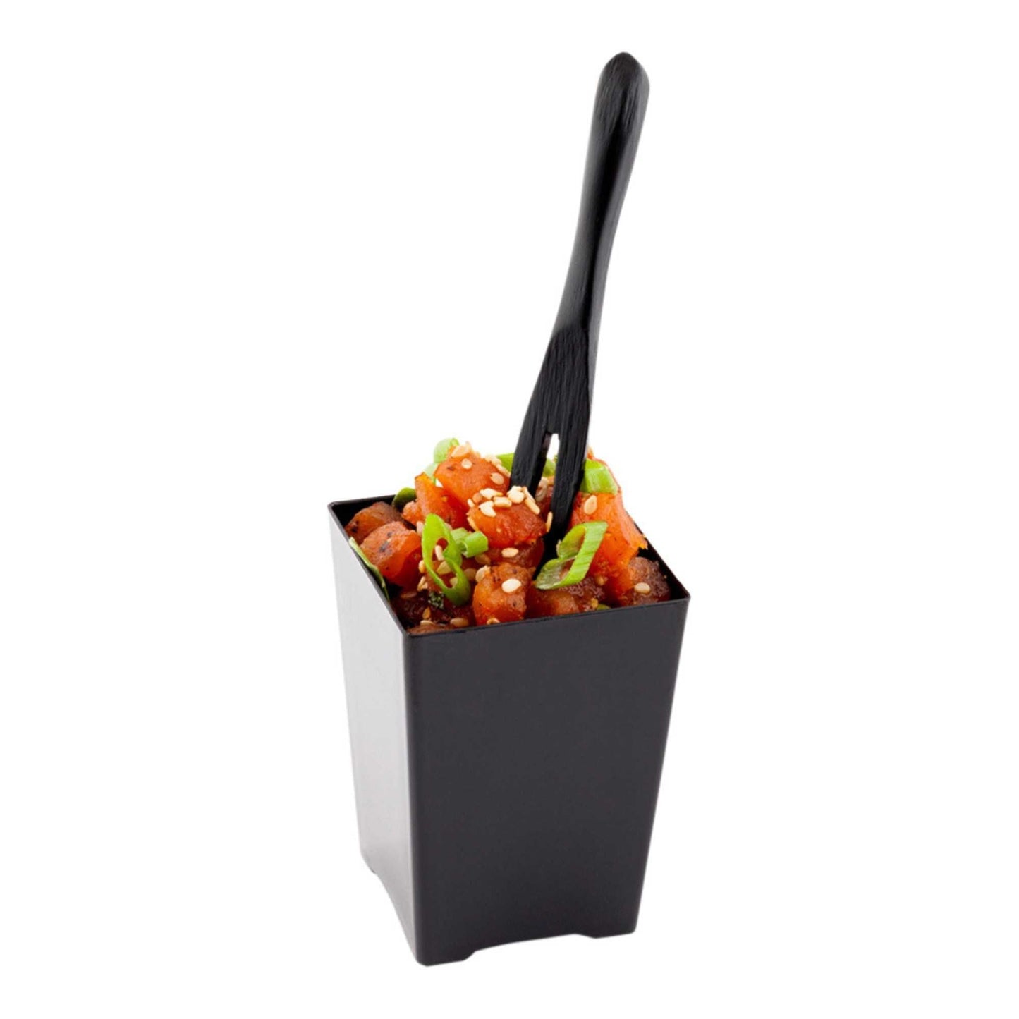 Bambuddha Black Bamboo Mini Fork - 3 1/2" - 100 count box