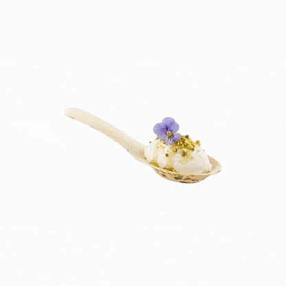 Bambuddha Leaf Spoon - Bamboo - 5" x 1 1/2" x 1 1/2" - 100 count box