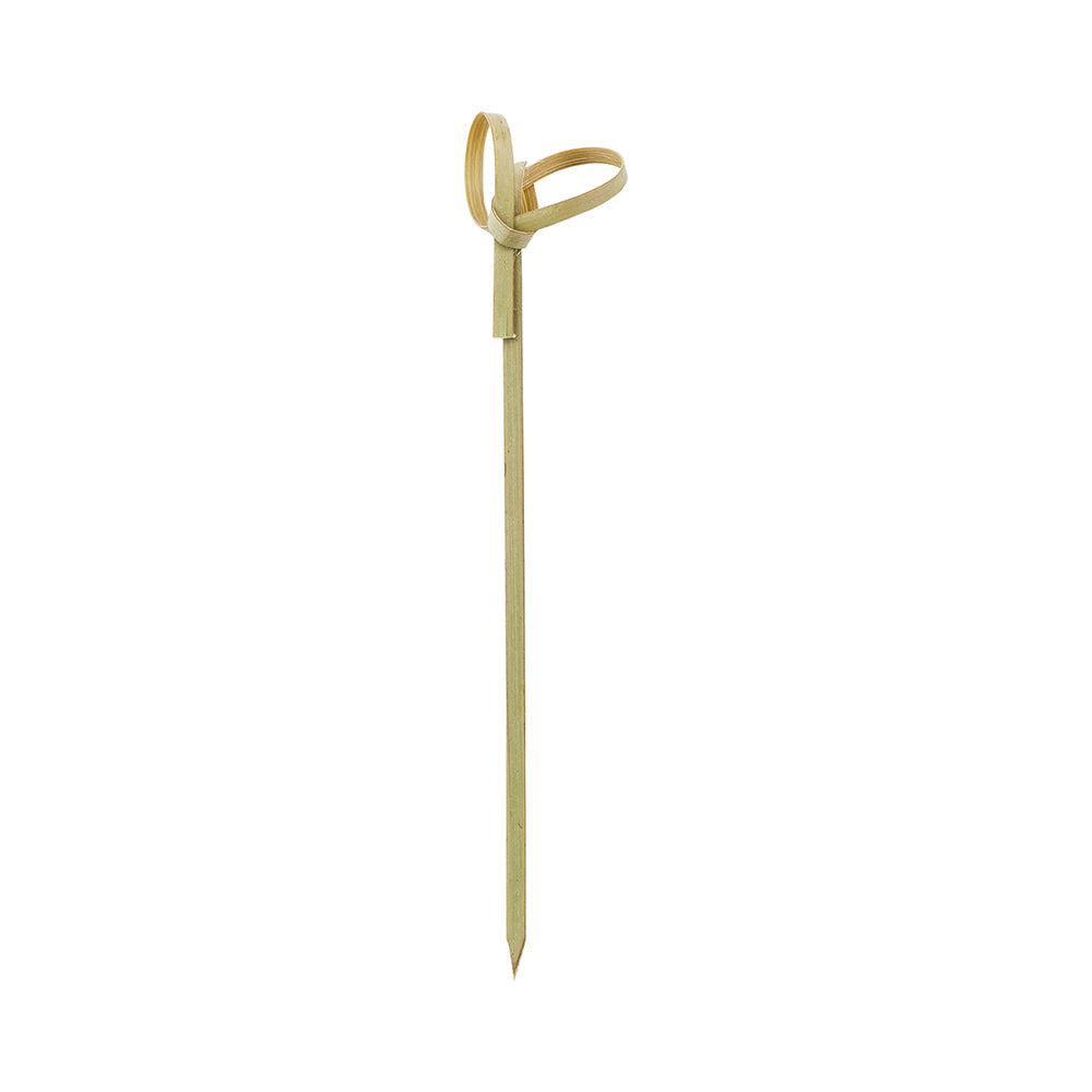 Pixy Natural Bamboo Bow Tie Pick - 4" x 1" x 1" - 1000 count box