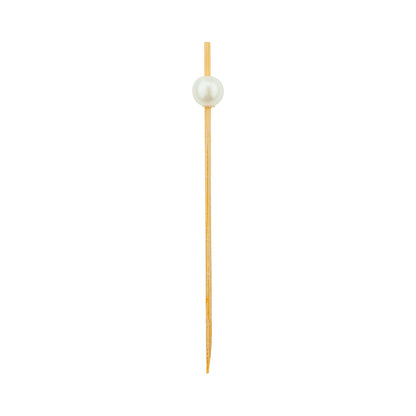 Pixy White Bamboo Pearl Pick - 4" - 1000 count box