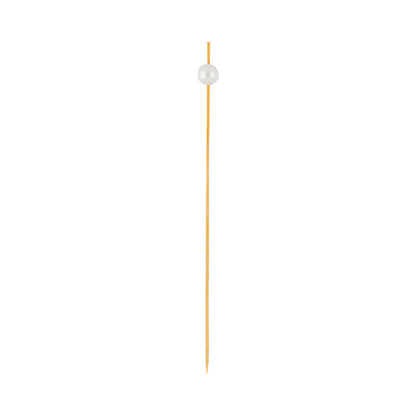 Pixy White Bamboo Pearl Skewer - 6" - 1000 count box
