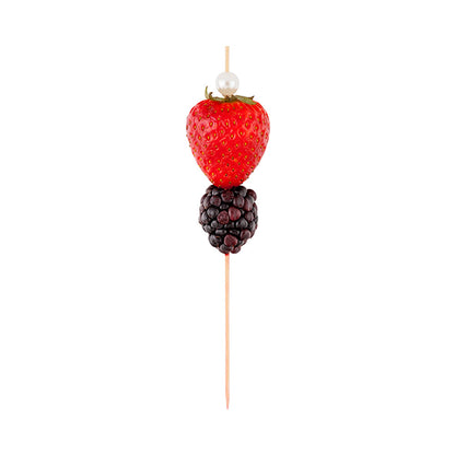 Pixy White Bamboo Pearl Skewer - 6" - 1000 count box
