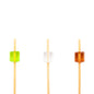 Pixy Assorted Bamboo Acrylic Block Skewer - 6" x 1/2" x 1/2" - 1000 count box