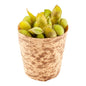 Bambuddha 5 oz Round Natural Bamboo Medium Cup - 2 1/2" x 2 1/2" x 2 1/2" - 200 count box