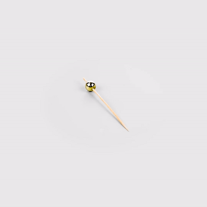 Pixy Gold Bamboo Sphere Pick - 4" - 1000 count box