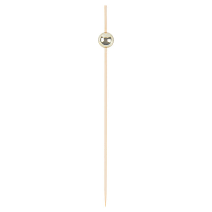 Pixy Gold Bamboo Sphere Skewer - 6" - 1000 count box