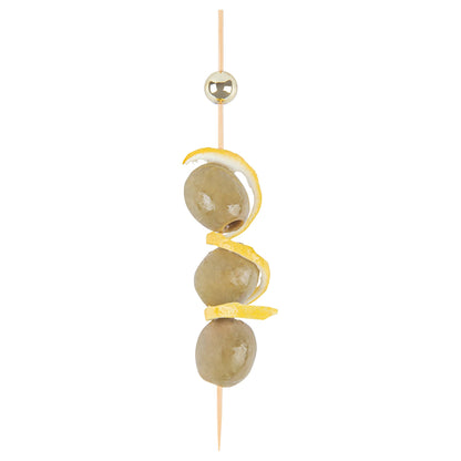 Pixy Gold Bamboo Sphere Skewer - 6" - 1000 count box