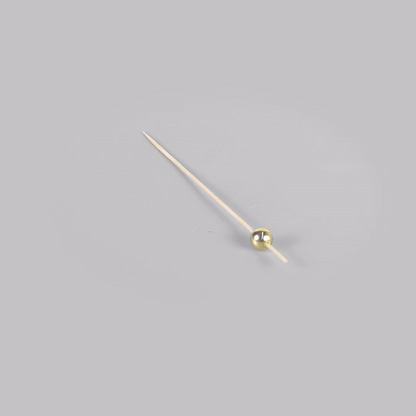 Pixy Gold Bamboo Sphere Skewer - 6" - 1000 count box