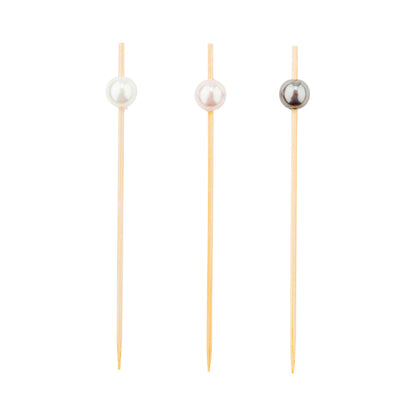 Pixy Bamboo Pearl Pick - Assorted - 4" - 1000 count box