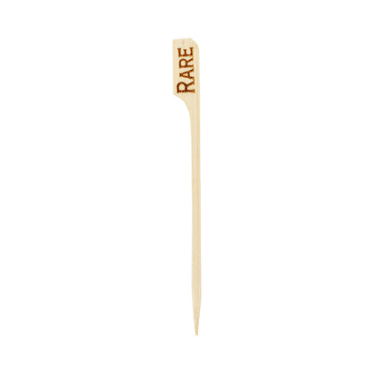 RW Smart Natural Bamboo Paddle Pick / Food Marker - Rare - 4" - 1000 count box