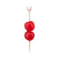 Pixy White and Red Bamboo Baseball Pick - Hand-Painted - 4" - 1000 count box