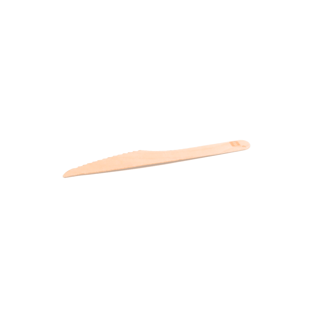 Taipei Natural Wood Knife - 6 1/2" x 3/4" - 500 count box