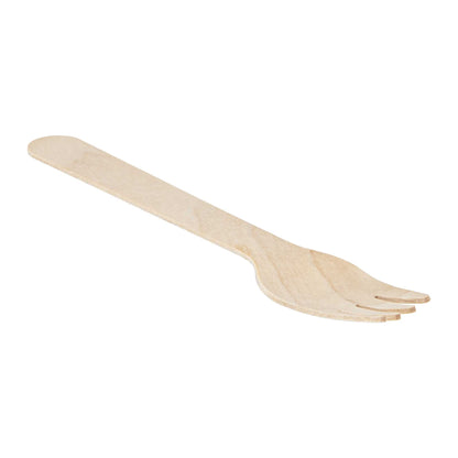 Taipei Natural Wood Fork - 6 1/2" x 1 1/4" x 1/2" - 500 count box