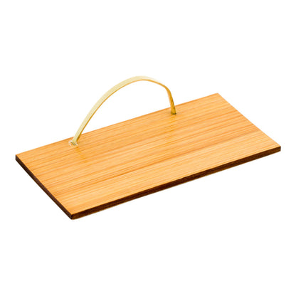Bambuddha Deco Rectangle Natural Bamboo Serving Pallet - 4" x 2" - 100 count box