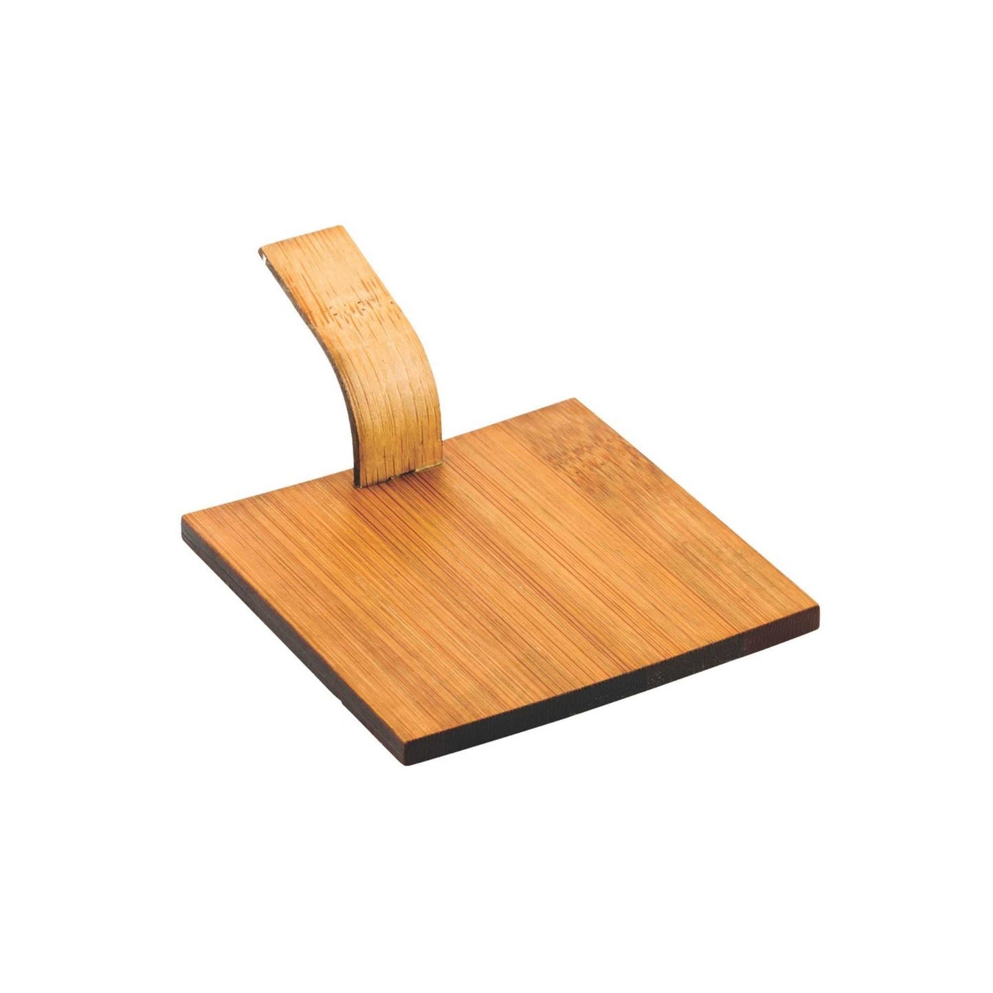 Bambuddha Deco Square Natural Bamboo Serving Pallet - 3" x 3" - 100 count box